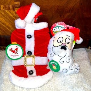 SANTA SUIT and SANTA TOY